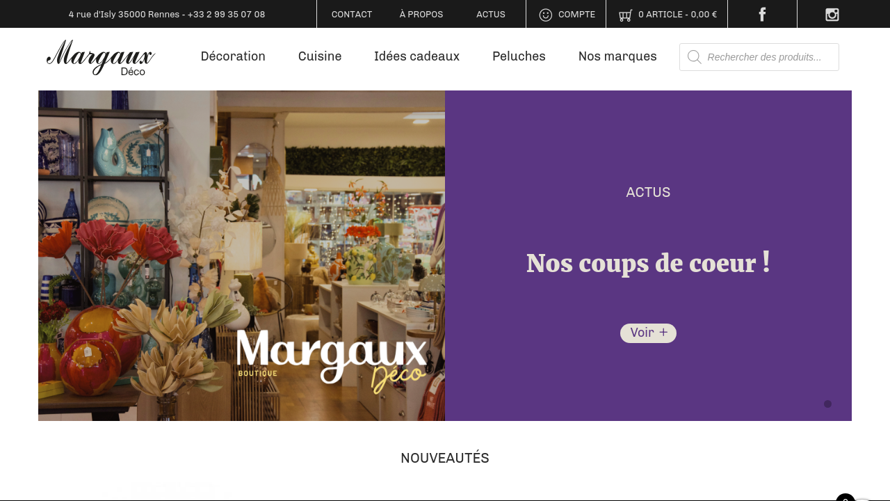 Page d'accueil de Margaux Déco